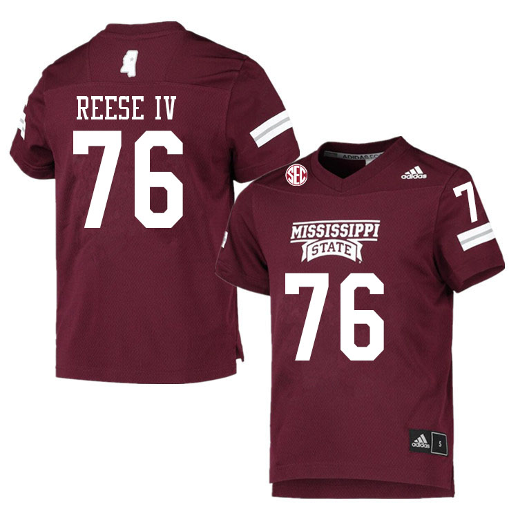 Men #76 Albert Reese IV Mississippi State Bulldogs College Football Jerseys Sale-Maroon - Click Image to Close